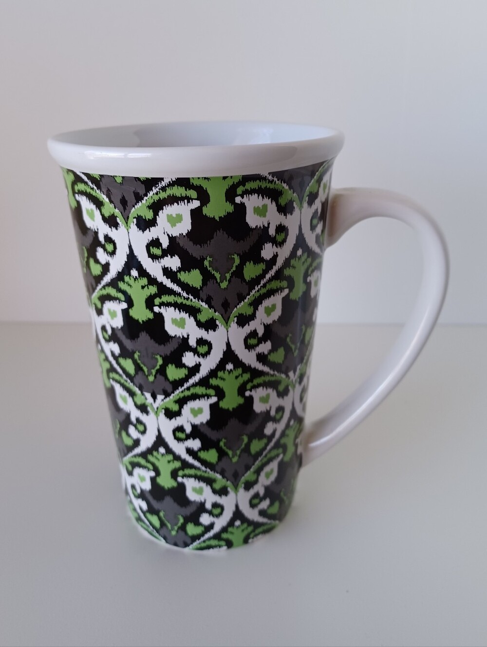 Coffee‎ Mug Tall About 6" Green Multicolor Boston Warehouse Trading Corp. Cup